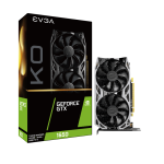 04G-P4-1455-KR | EVGA GeForce GTX 1650 KO GDDR6 GAMING, 04G-P4-1455-KR, 4GB GDDR6, Dual Fan, Metal Backplate