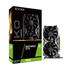 04G-P4-1457-KR | EVGA GeForce GTX 1650 KO ULTRA GDDR6 GAMING, 04G-P4-1457-KR, 4GB GDDR6, Dual Fan, Metal Backplate