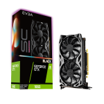 06G-P4-1065-KR | EVGA GeForce GTX 1660 SC ULTRA BLACK GAMING, 06G-P4-1065-KR, 6GB GDDR5, Dual Fan, Metal Backplate