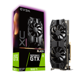 06G-P4-1265-KR | EVGA GeForce GTX 1660 Ti XC ULTRA BLACK GAMING, 06G-P4-1265-KR, 6GB GDDR6, Dual HDB Fans